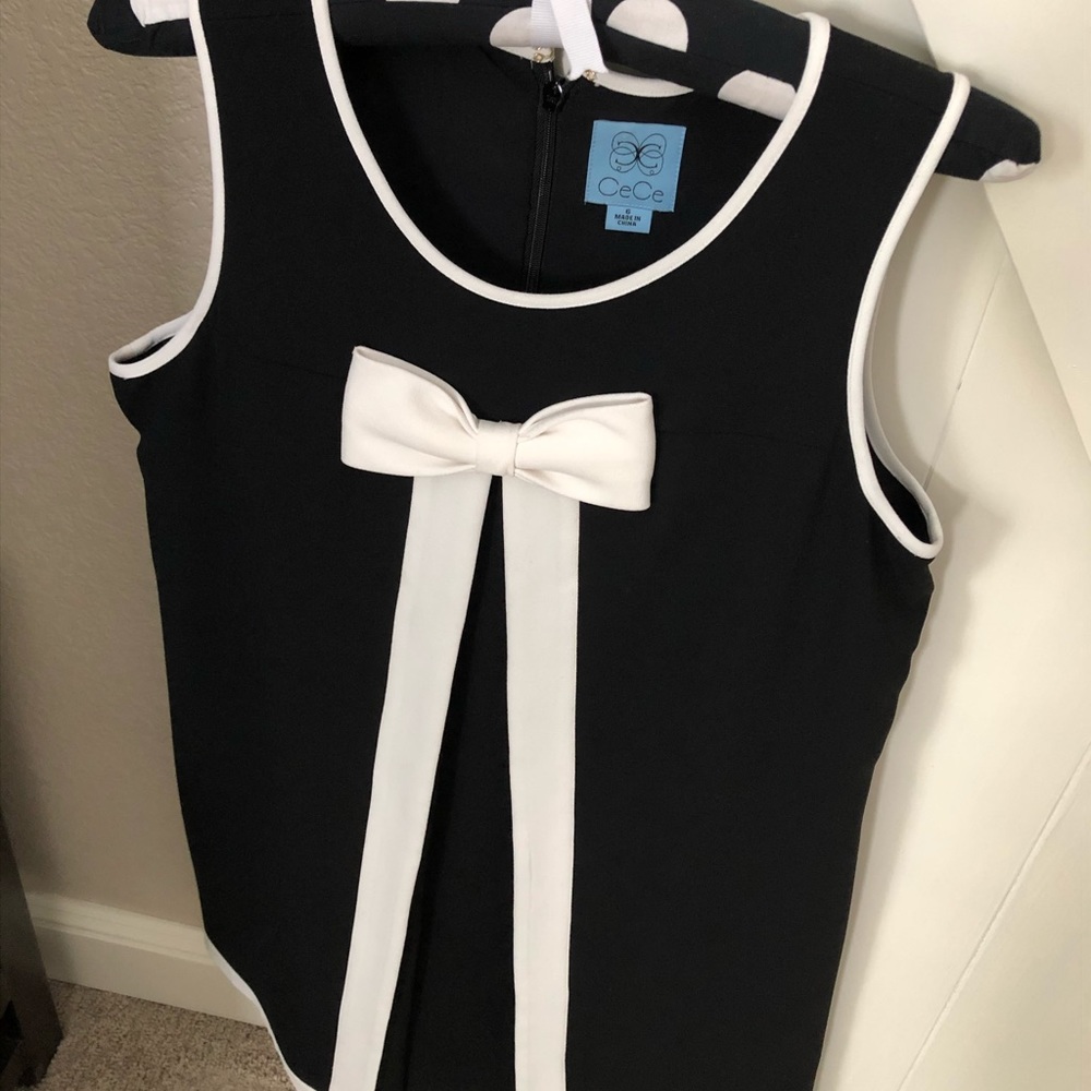 CeCe Bow-Tie Shift Dress